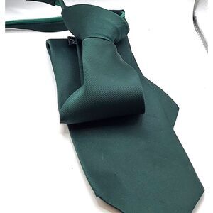 Zip Tie Green Zippered Tie